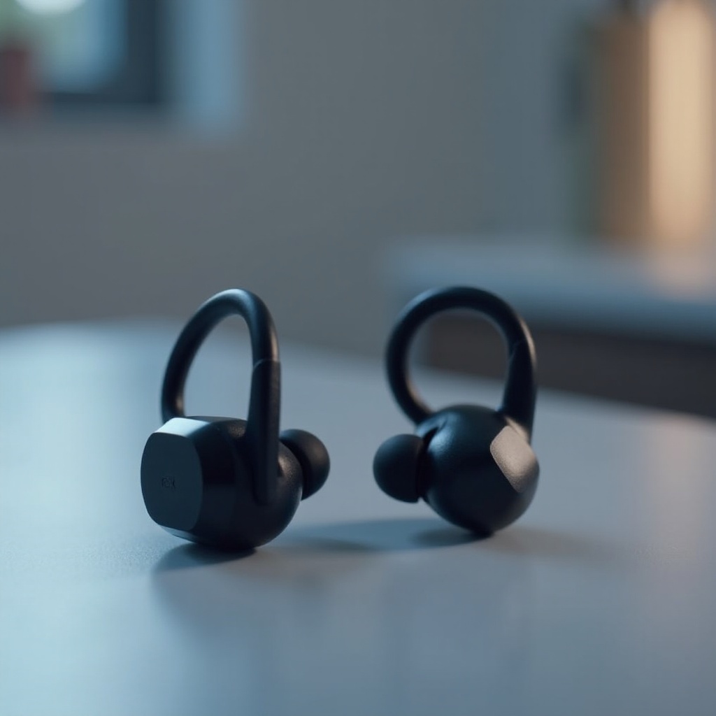 noise cancelling earbuds with hooks